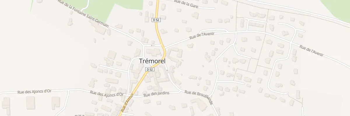 Plan du 2 Rue de l’Avenir à Trémorel