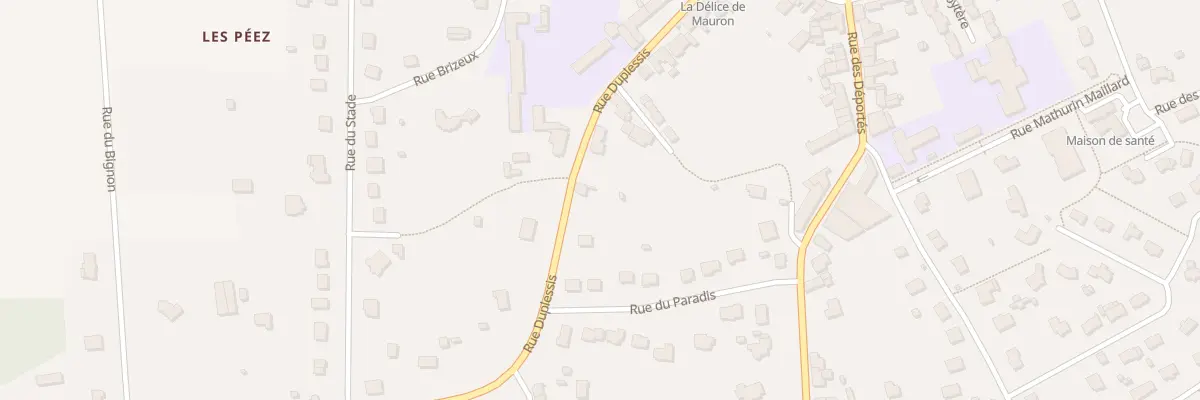 Plan du 39 Rue du Plessix à Mauron