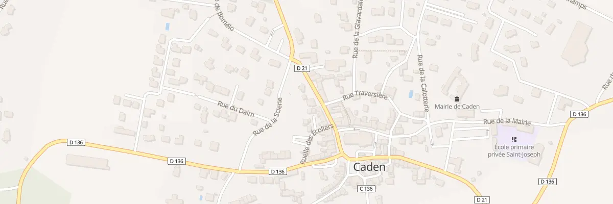 Plan du 9 Rue de la Fontaine St Pierre à Caden