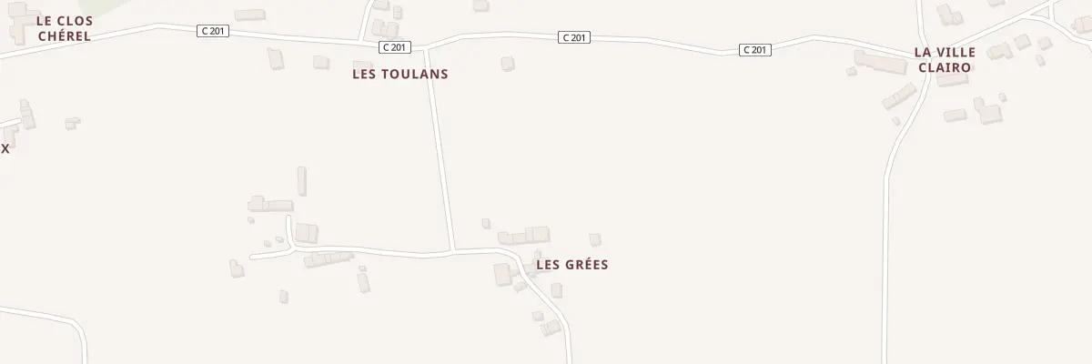 Plan du 7 Les Grees à Augan