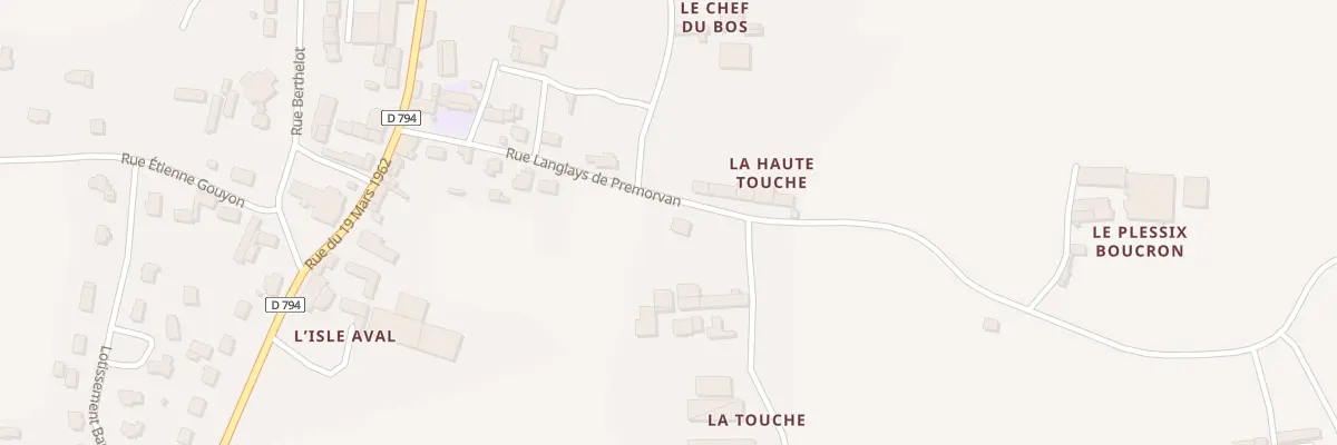 Plan du 13 Rue Langlais de Prémorvan à Saint-Pôtan