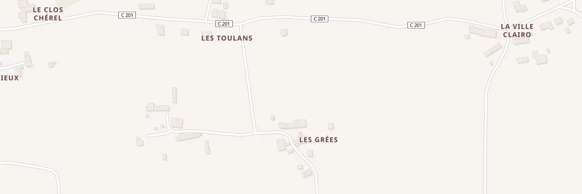Plan du 5 Les Grees à Augan