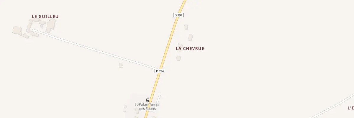 Plan du 2 La Chevrue à Saint-Pôtan