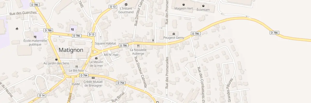 Plan du 22 Rue Saint-Pierre à Matignon