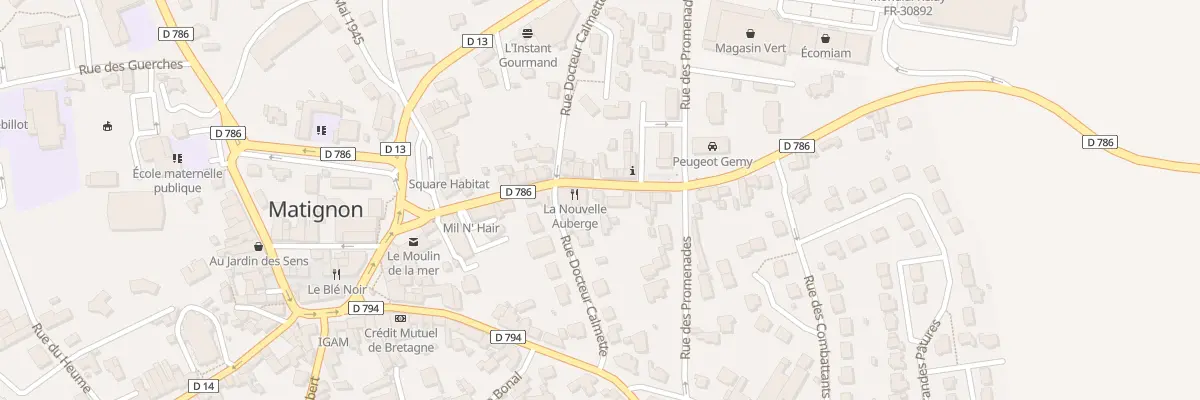 Plan du 18 Rue Saint-Pierre à Matignon