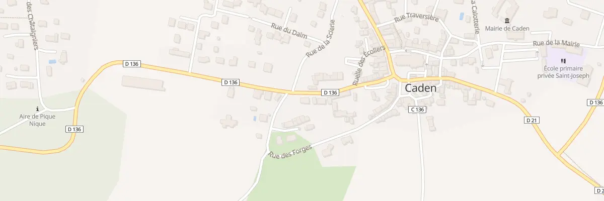 Plan du 9 Rue du Vieux Calvaire à Caden