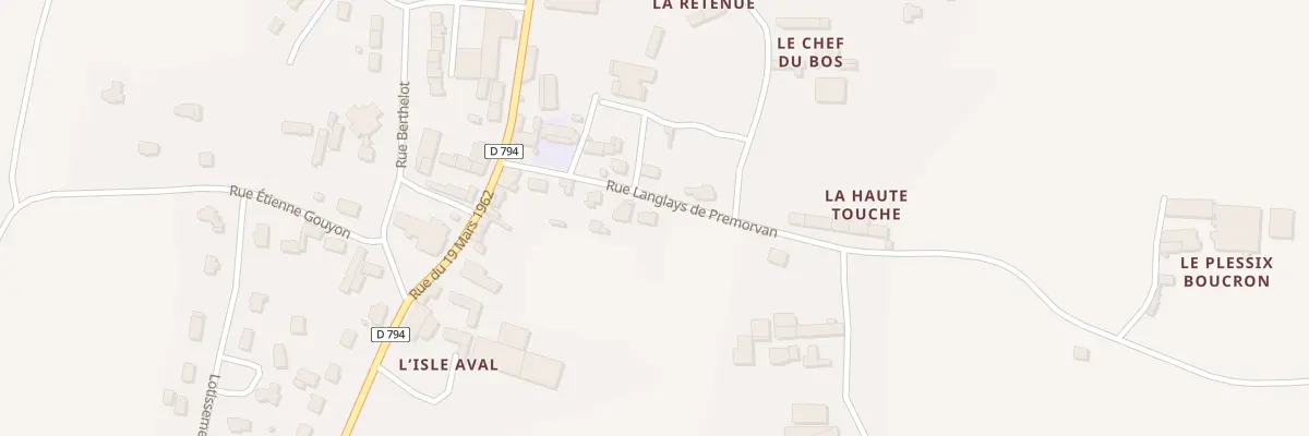 Plan du 9 Rue Langlais de Prémorvan à Saint-Pôtan