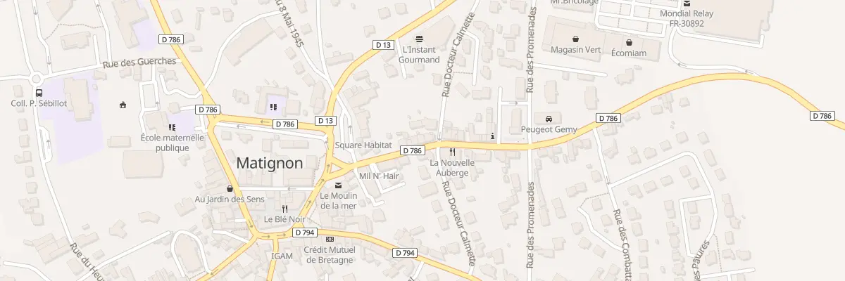 Plan du 15 Rue Saint-Pierre à Matignon