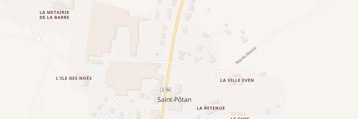 Plan du 2 Rue du Manoir à Saint-Pôtan