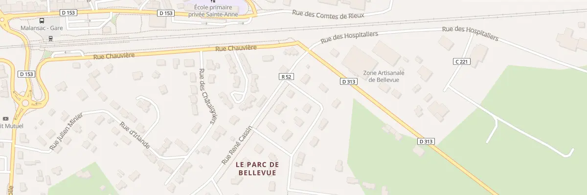 Plan du 2 Le Parc de Bellevue à Malansac