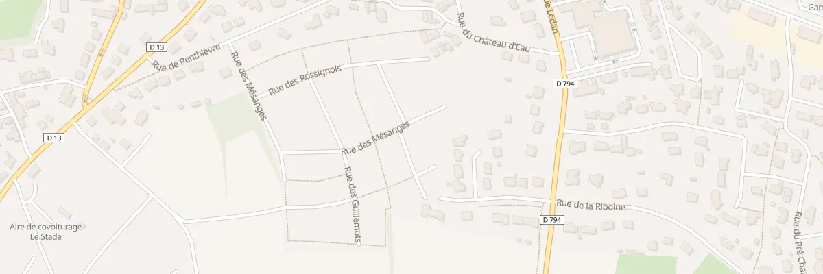 Plan du 14 Rue des Mésanges à Matignon