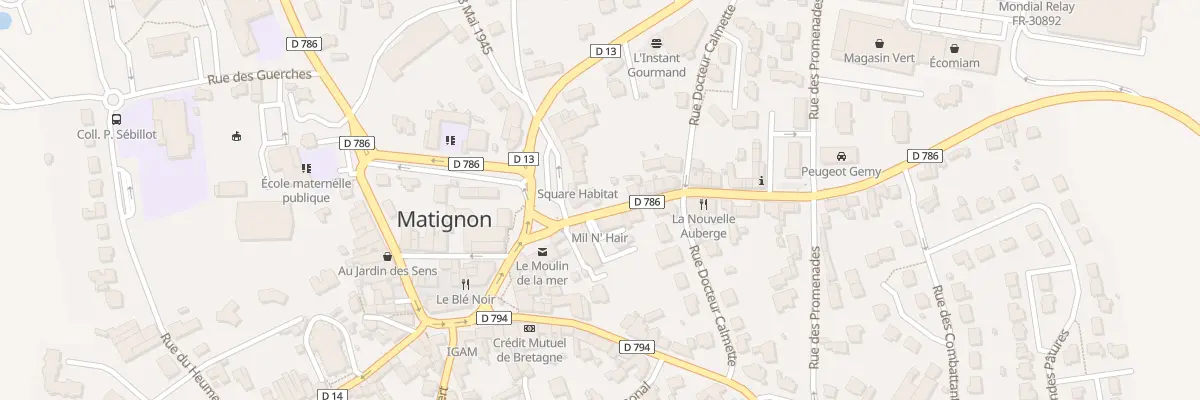 Plan du 5 Rue Saint-Pierre à Matignon