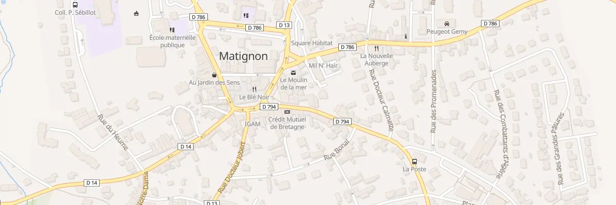 Plan du 5 Rue Saint-jean à Matignon