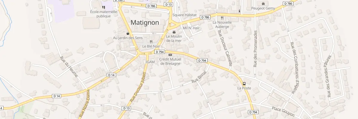 Plan du 6 Rue Saint-jean à Matignon