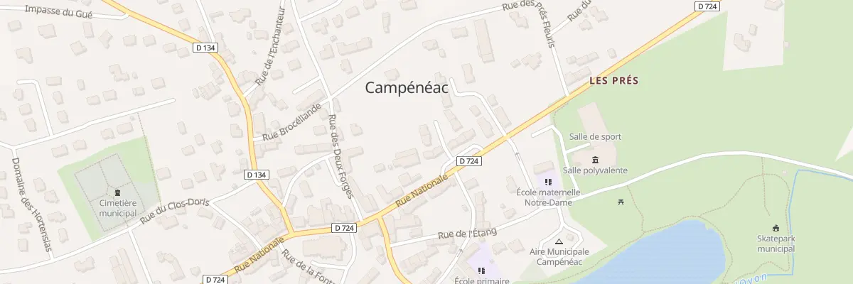 Plan du 3 Res Gurwan à Campénéac