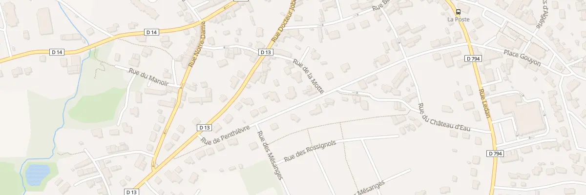 Plan du 14 Rue de Penthièvre à Matignon