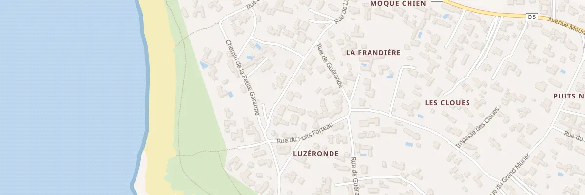 Plan du 23 Rue de Luzéronde à Noirmoutier-en-l’Île