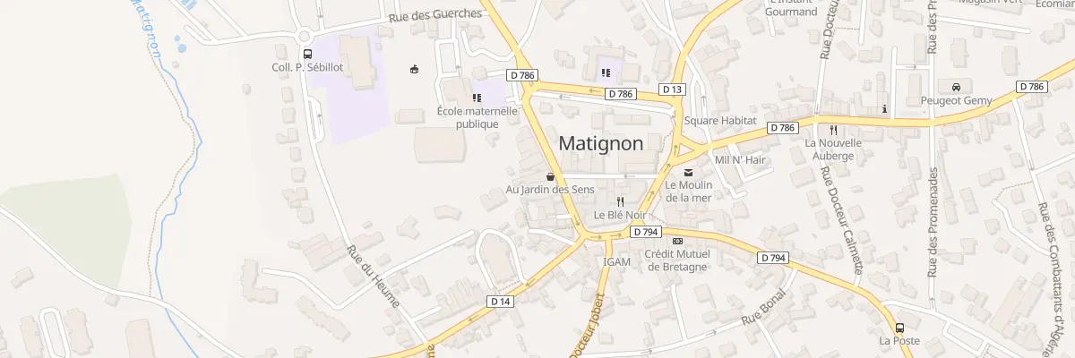 Plan du 9 Rue Saint Germain à Matignon