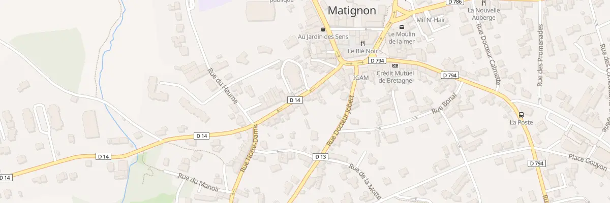 Plan du 23 Rue Paul Sébillot à Matignon