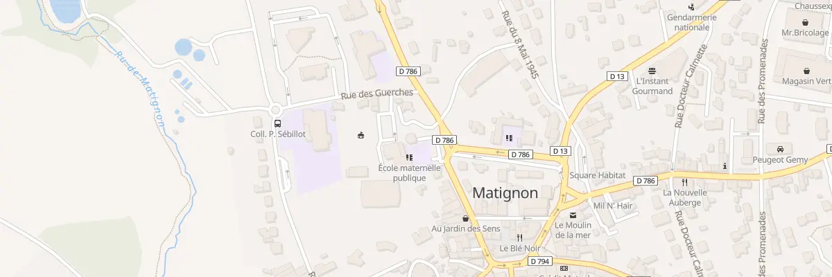 Plan du 21 Rue Saint Germain à Matignon