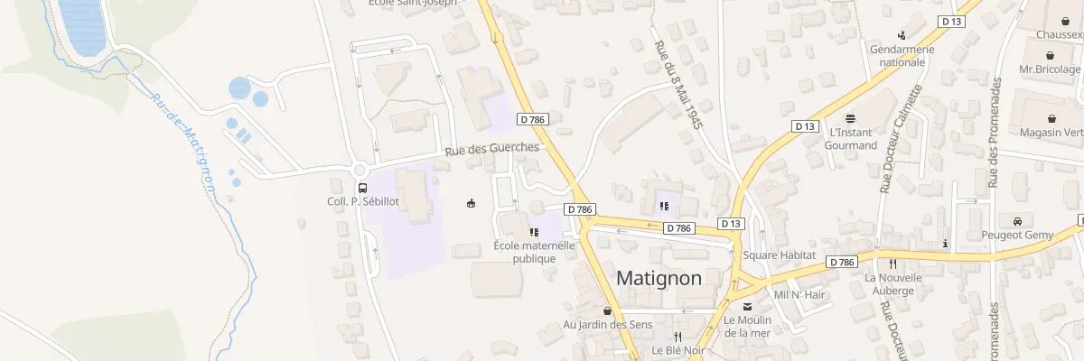 Plan du 1 Rue des Guerches à Matignon