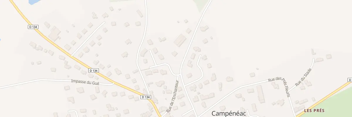 Plan du 3 Rue du Haut Village à Campénéac