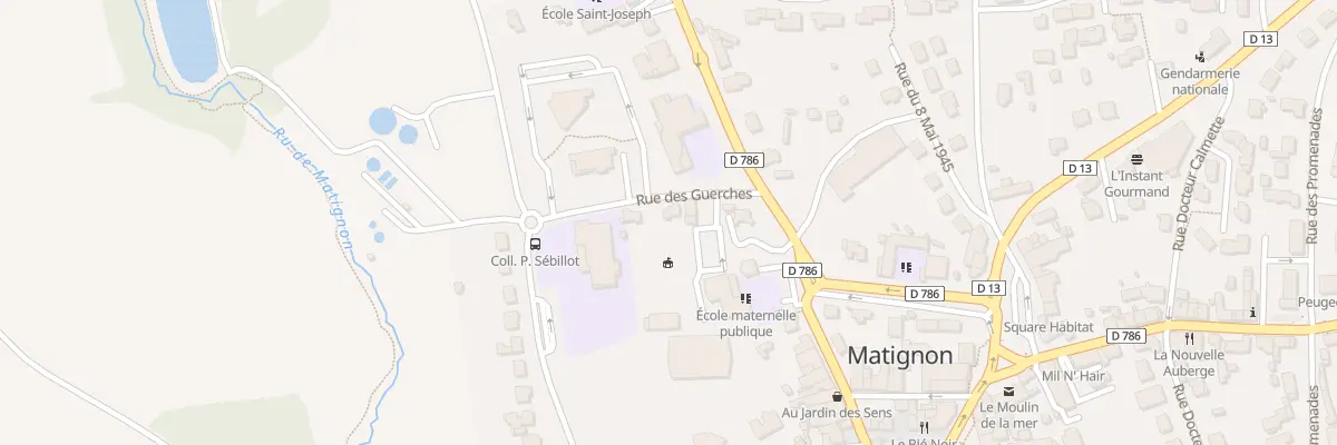 Plan du 5 Rue des Guerches à Matignon