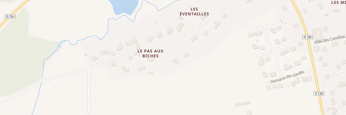 Plan du 5 Le Pas aux Biches à Campénéac