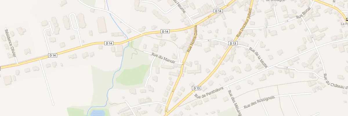 Plan du 2 Rue du Manoir à Matignon