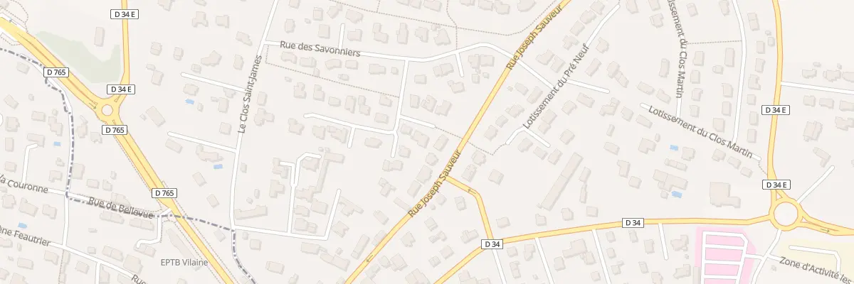 Plan du 9 Rue du Clos St Sauveur à Nivillac