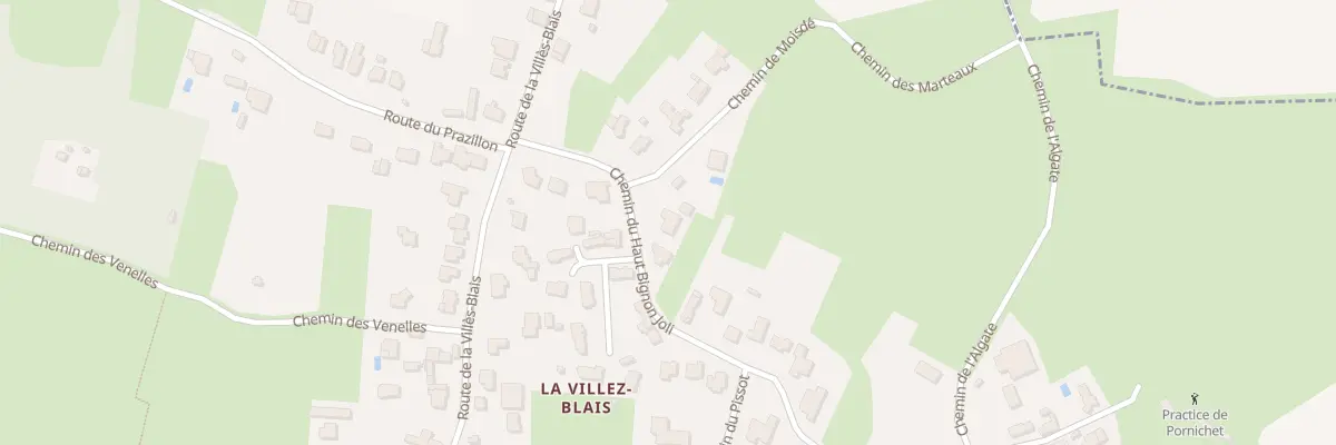 Plan du 15 Rte du Haut Bignon Joli à Pornichet