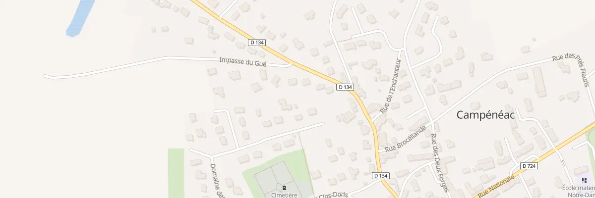 Plan du 29 Rte de Néant-sur-Yvel à Campénéac