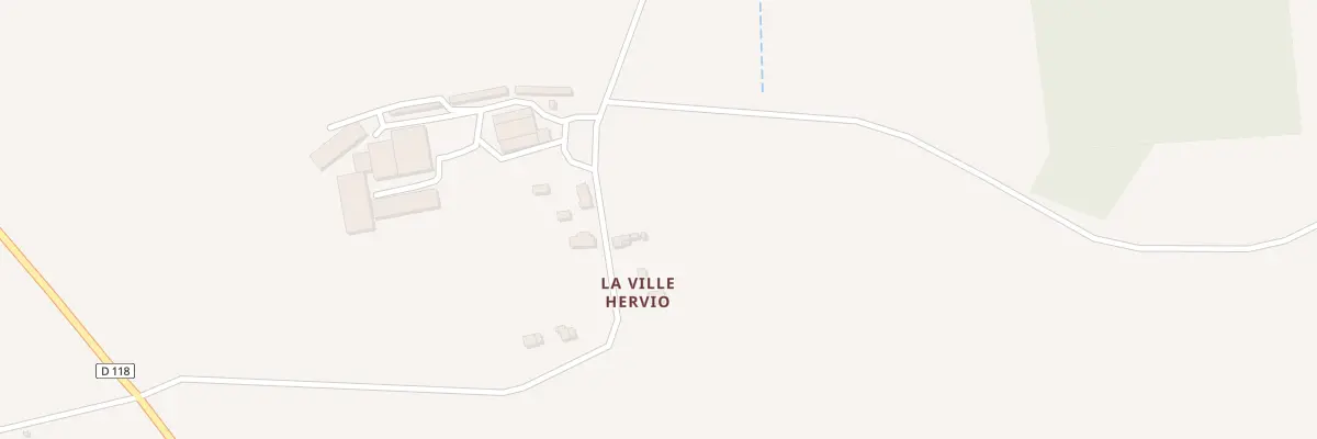 Plan du 1 La Ville Hervio à Augan
