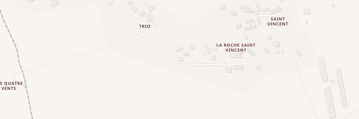 Plan du 24 La Roche Saint Vincent à Ruffiac