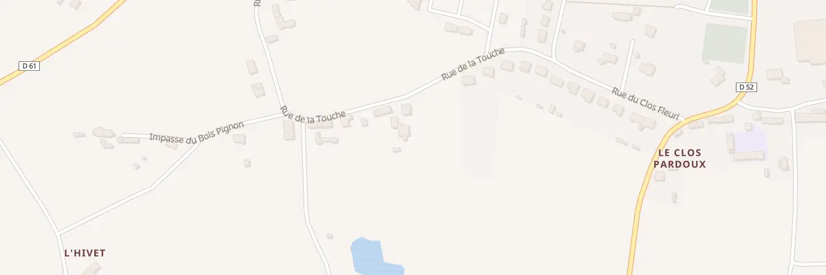 Plan du 3 Rue de la Touche es Piaudiaux à Lanrelas