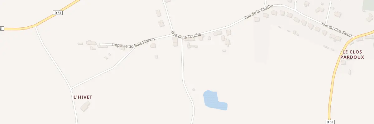 Plan du 13 Rue de la Touche es Piaudiaux à Lanrelas