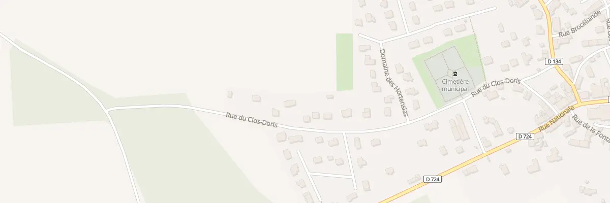 Plan du 18 Rue du Clos Doris à Campénéac