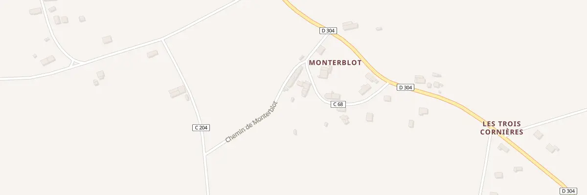 Plan du 12 Monterblot à Mauron