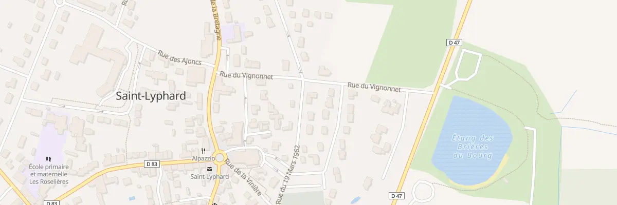 Plan du 8 Rue du 19 mars 1962 à Saint-Lyphard