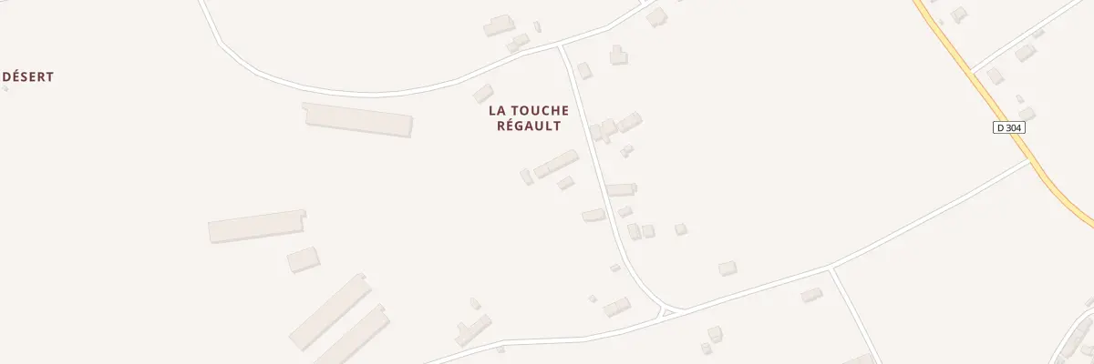 Plan du 11 La Touche Régaud à Mauron