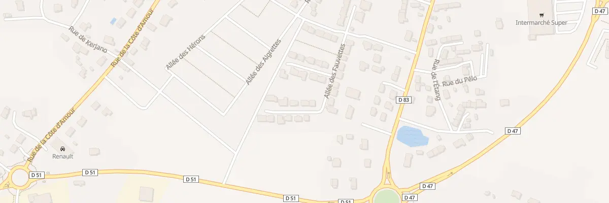 Plan du 4 All des Fauvettes à Saint-Lyphard