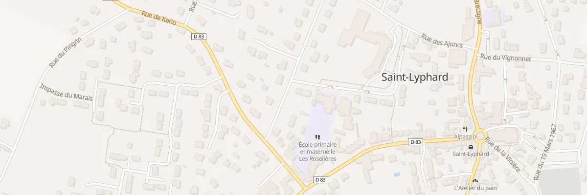 Plan du 2 Rue des Chênes à Saint-Lyphard