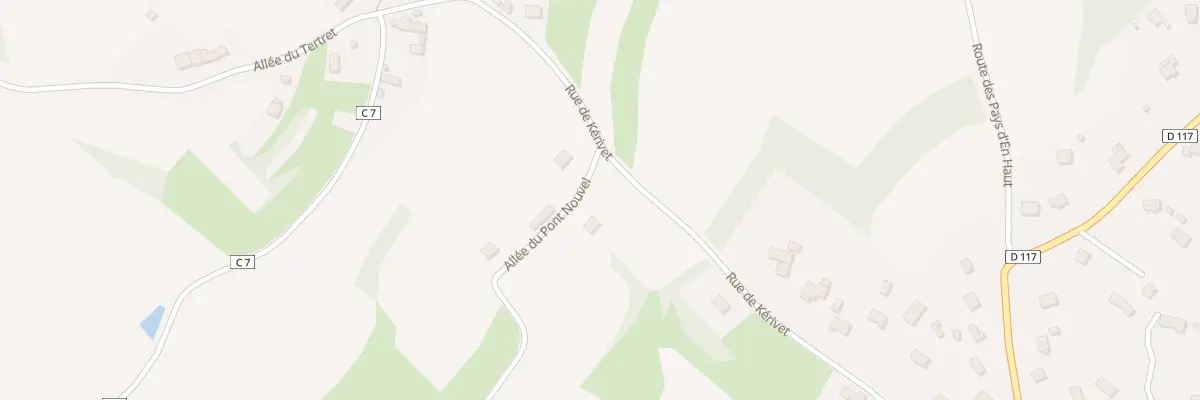 Plan du 1 All du Pont Nouvel à Plévenon