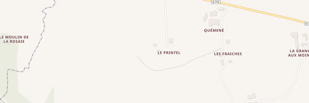 Plan du 35 Les Printels à Sévignac