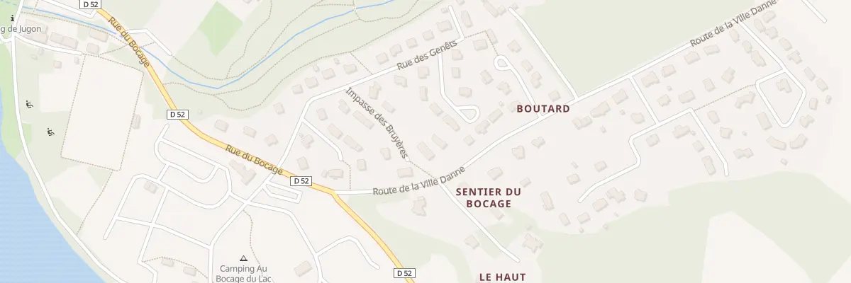 Plan du 1 Rte de la Ville Danne à Jugon-les-Lacs