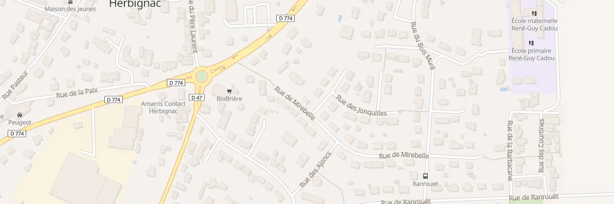 Plan du 9 Rue de Mirebelle à Herbignac