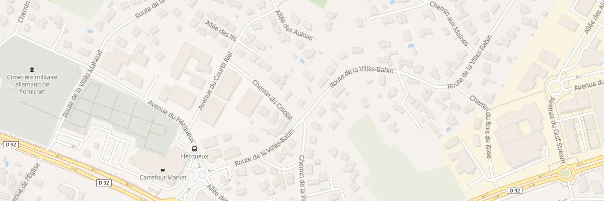 Plan du 20 Rte de la Villès Babin à Pornichet
