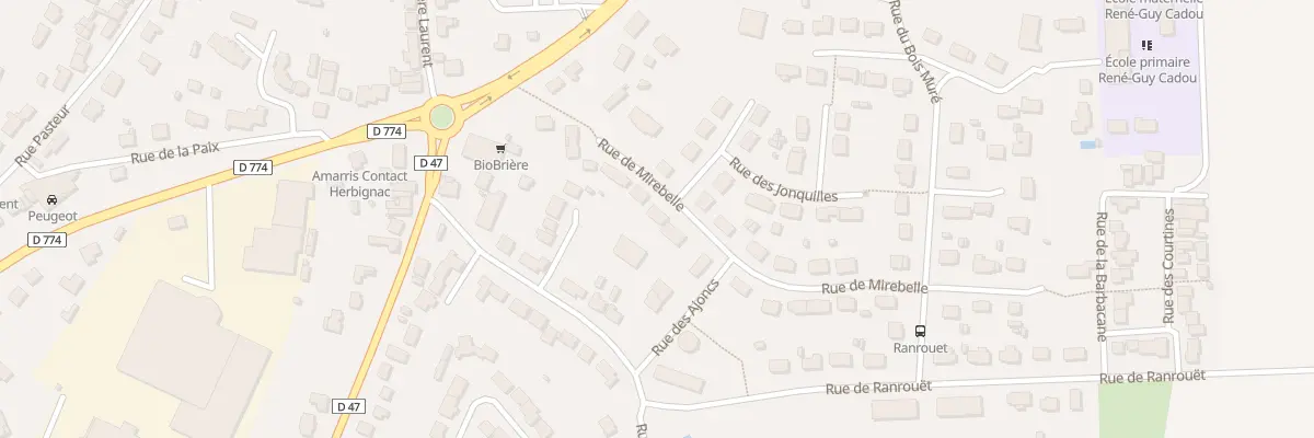 Plan du 14 Rue de Mirebelle à Herbignac