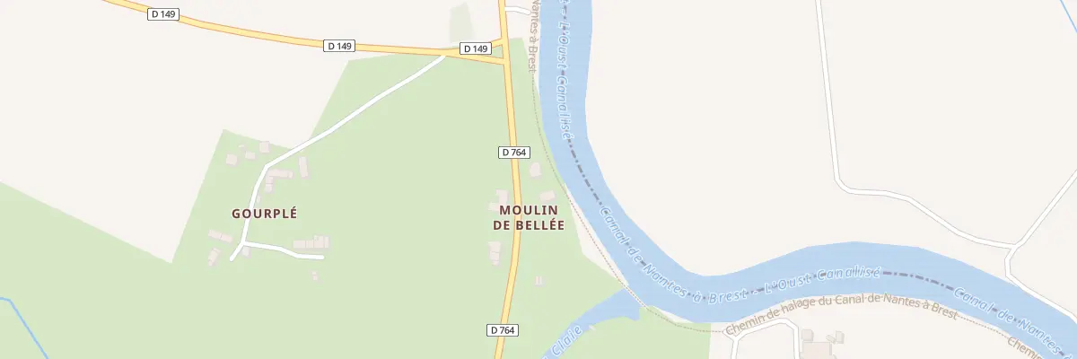 Plan du 5302 Moulin de Bellée à Saint-Congard