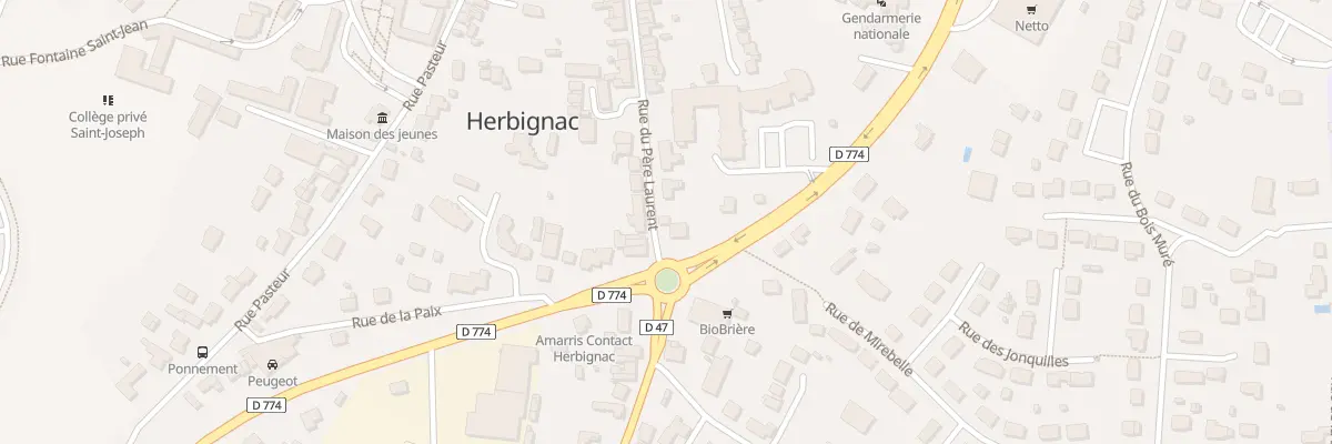 Plan du 43A Rue du Pere Laurent (Rd47) à Herbignac